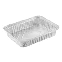 Форма алюминиевая 1-секц. 1125 мл 225х175х35 мм, без крышки, алюм., 100 шт/упак 400 шт/кор РОССИЯ R11