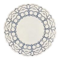 Салфетки для сервировки, d 26см, белые, Бумага