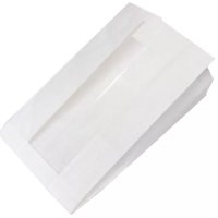 Пакет пищевой [100+50]х640 мм без руч., с окном, бел, бум., 1000 шт/упак 1 000 шт/кор РОССИЯ 003-000005-001