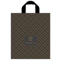 Пакет 310х350 мм, 95 мкм с петлев. ручками, диз. "Перфекто Империал", ПВД, 25 шт/упак "Тикопластик" 300 шт/кор РОССИЯ н00232046