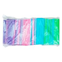 Трубочки для коктейлей 125 мм, d5 мм, диз. "Мартини", разноцв., пласт. прямые, 400 шт/упак 50 упак/кор БЕЛАРУСЬ -