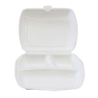 Ланчбокс с 3 секциями 250х195х68мм, белый LB-3 Эконом