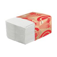 Бумага туалетная для диспенсеров 2-сл. 230х108 мм "Focus" Premium, V-сложен., бел., 250 лист/упак 15 упак/кор РОССИЯ 5083735