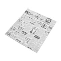 Обертка для бургеров и хот-догов 305х305 мм, диз. "Газета", черно-бел., бум., 1000 шт/кор РОССИЯ 001-100179-002