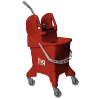 Ведро пластиковое 31 л, на колесах, универс. отжим, красн., ПП "HQ Profiline" 1 шт/кор КИТАЙ 74621