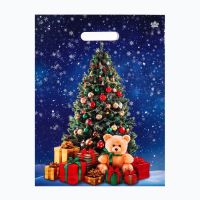 Пакет 310х400 мм, 60 мкм с проруб. ручками, диз. "Магия торжества", ПВД, 50 шт/упак "Тикопластик" 500 шт/кор РОССИЯ н00245475