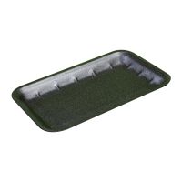 Лоток пищевой 225х135х20 мм, серия В-25, черн., ВПС, 400 шт/кор "Полиформ" 400 шт/упак РОССИЯ М-20 черн. ручн.