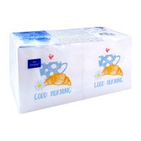 Салфетки 200х200 мм 2-сл., диз. "Good morning", разноцв., бум., 250 шт/упак "Bouquet" 6 упак/кор РОССИЯ 57602