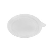 Крышка для контейнера, круглая, d 131мм, h 10мм, прозрачная , с ушком