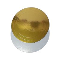 Подложка d500 мм 3,2 мм, золот.-сереб., карт. фольг., 10 шт/упак "Pasticciere" 10 упак/кор РОССИЯ GWD500 (3,2)