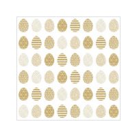 Салфетки 330х330 мм 3-сл., диз. "Пасхальные яйца золото", разноцв., бум., 20 шт/упак "Bouquet" 12 упак/кор РОССИЯ 25030
