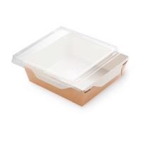 Контейнер 1200 мл, 167х167х63 мм, без окна, без крышки, крафт-бел., карт., 300 шт/кор "OSQ" OpSalad РОССИЯ OpSalad 1200
