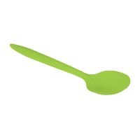 Ложка одноразовая 140 мм, зел., кукурузный крахмал, 50 шт/упак "GREEN MYSTERY" 1 000 шт/кор РОССИЯ 4037зел