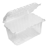 Контейнер 1100 мл 1-секц. 188х115х110 мм, неразъем.крышка, прозр., ПЭТ, 240 шт/кор "Протэк" 240 шт/упак РОССИЯ ПР-РКФ-1100