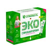 Стиральный порошок для всех видов тканей "Synergetic" Эко, суперконцентрат, автомат и ручная стирка, 20 стиков 1 шт/упак 6 упак/кор РОССИЯ 109003avt