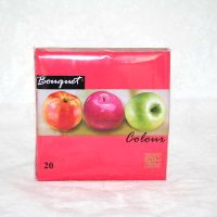 Салфетки 330х330 мм 2-сл., красн., бум., 20 шт/упак "Bouquet" 12 упак/кор РОССИЯ 42658