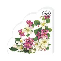 Салфетки d320 мм 3-сл., диз. "Яблоневый цветок", разноцв., бум., 12 шт/упак "Bouquet" 15 упак/кор РОССИЯ 57342