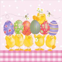 Салфетки 330х330 мм 3-сл., диз. "Жонглеры", разноцв., бум., 20 шт/упак "Bouquet" 12 упак/кор РОССИЯ 37669