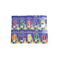 Свеча для торта диз. "Волна. Цифра 7", разноцв., 1 шт/упак "МИСТЕРИЯ" 100 шт/кор РОССИЯ