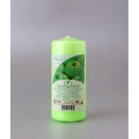 Свеча-пенек ароматиз. d50хh115 мм, Яблоко, зел. 25 шт/кор РОССИЯ 079405