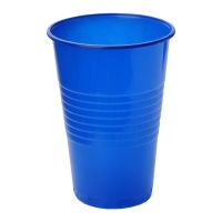Стакан для холодных, горячих напитков, объем 0,20л, синий, 12 штук