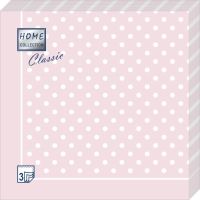 Салфетки 330х330 мм 3-сл., диз. "Розовая скатерть в горошек", розово-бел., бум., 20 шт/упак "Bouquet" 12 упак/кор РОССИЯ 42858