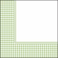 Салфетки 330х330 мм 3-сл., диз. "Скатерть Зеленая рамка", зел., бум., 20 шт/упак "Bouquet" 12 упак/кор РОССИЯ