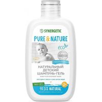 Шампунь для волос и гель для тела детский "Synergetic" Без слез, гипоаллергенный, флип-топ, 250 мл 6 шт/кор РОССИЯ 701808