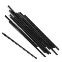 Трубочки для коктейлей 120 мм, d5 мм, черн., пласт. прямые, 50 шт/упак 50 упак/кор РОССИЯ 117048