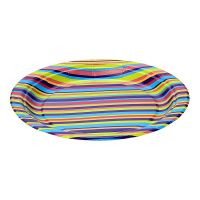 Тарелка одноразовая мелкая d180 мм, диз. "Technicolor", карт. лам., 50 шт/упак "Scandipakk" 1 000 шт/кор РОССИЯ 30184353/1351