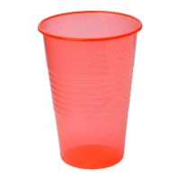 Стакан одноразовый 200 мл для холодных и горячих напитков, красный