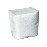 Салфетки 250х250 мм однослойные, белые, бумажные, 60 штук в упаковке 60 упаковок в коробке РОССИЯ 300060н