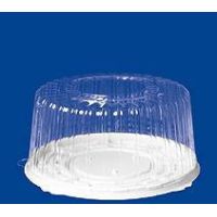 Крышка круглая для торта 5л., d-265мм, h-126мм, ЭКОНОМ, прозрачная
