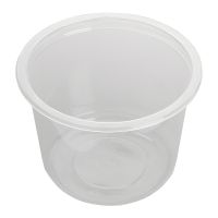Контейнер 500 мл 1-секц. d115хh82,6 мм, без крышки, прозр., ПП, 50 шт/упак "ПолиЭр" 500 шт/кор РОССИЯ К-115-500 прозр.