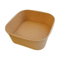 Контейнер 1320 мл, 175х175х65 мм, без окна, без крышки, крафт, карт., 50 шт/упак 300 шт/кор КИТАЙ SPB-1320ml