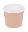 Контейнер 500 мл, d100хh95 мм, без окна, без крышки, крафт-бел., карт., 30 шт/упак "OSQ" Round Bowl 600 шт/кор РОССИЯ Round Bowl 500 kraft
