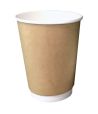 Стакан бумажный 450 мл 2 сл., d90 мм, крафт, карт., 17 шт/упак 340 шт/кор РОССИЯ Крафт