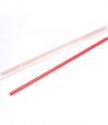 Трубочки для коктейлей 240 мм, d8 мм, красн., пласт. прямые в инд. упаковке, 250 шт/упак 54 упак/кор РОССИЯ
