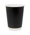 Стакан бумажный 250 мл 2 сл., d80 мм, черн., карт., 24 шт/упак "SaaMi" 600 шт/кор РОССИЯ 59849