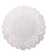 Салфетки сервировочные d 28см (внутр-19см), белые Бумага